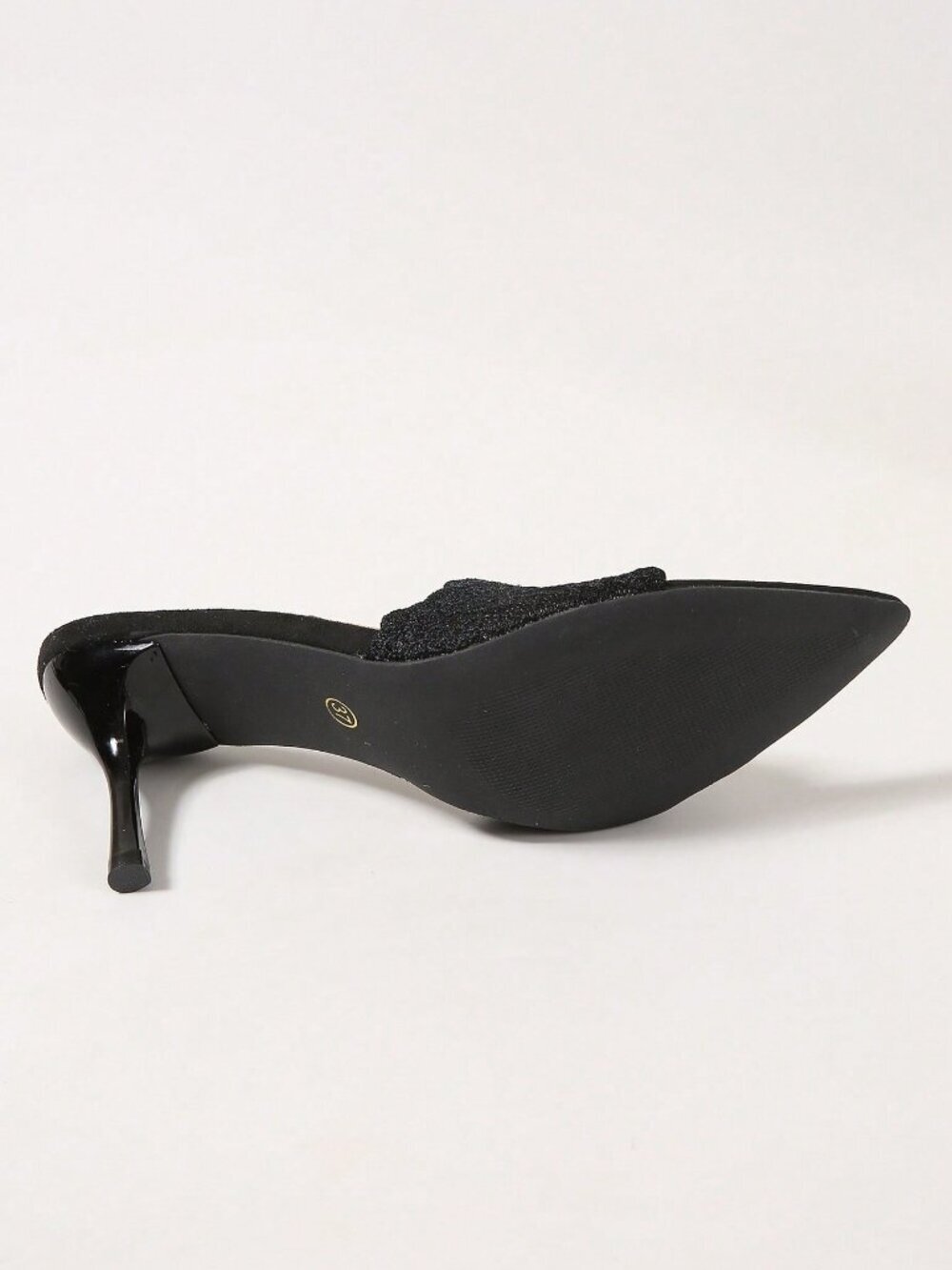 Black Sexy Women's Open Toe Mesh Stiletto High Heel Sandal - Picture 7 of 7
